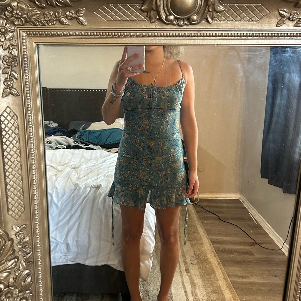 Floral Blue Dress